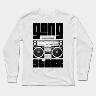 Gang Starr / Original Retro Fan Art Design Long Sleeve T-Shirt